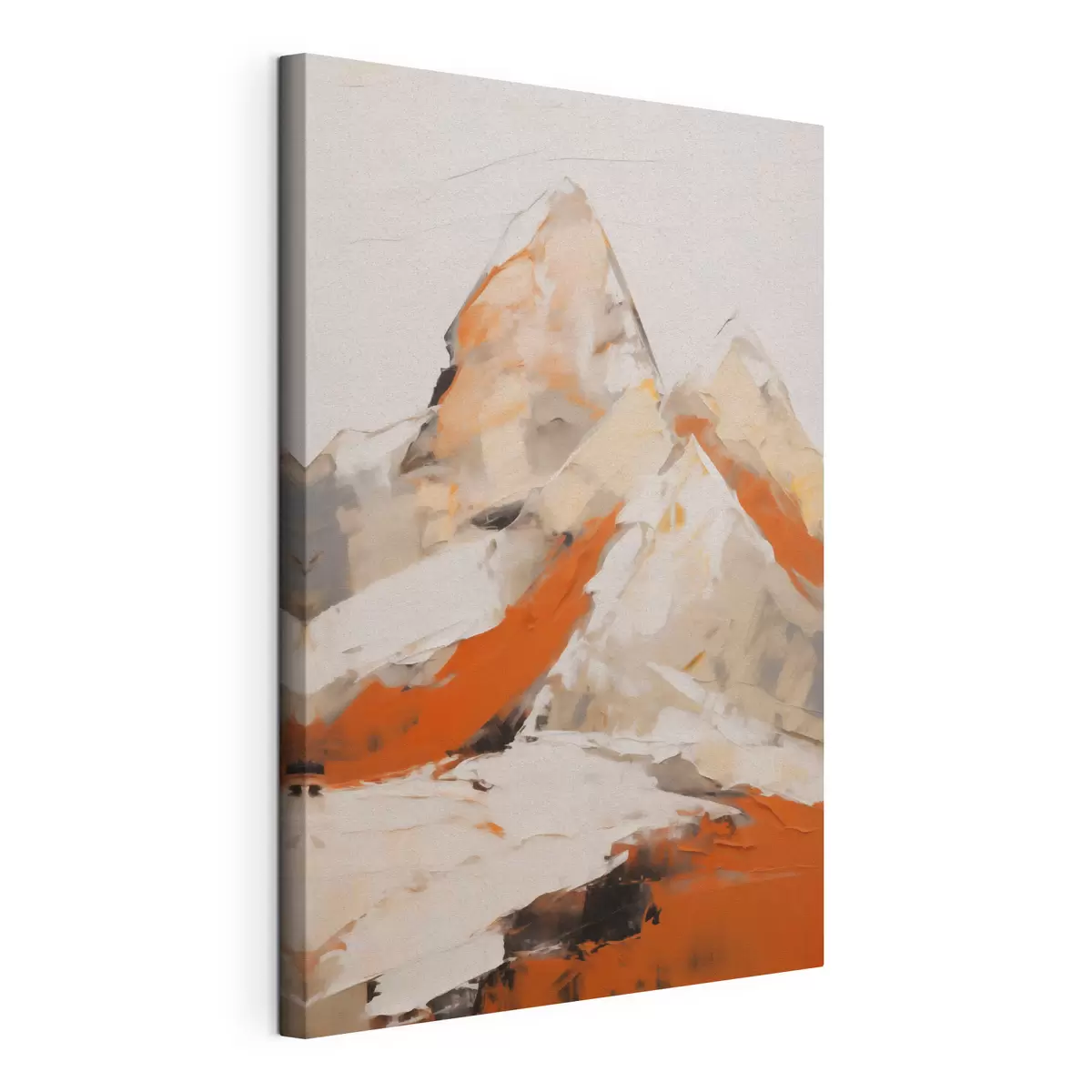 wall murals Abstraction mountains, imitation of a painting s51126