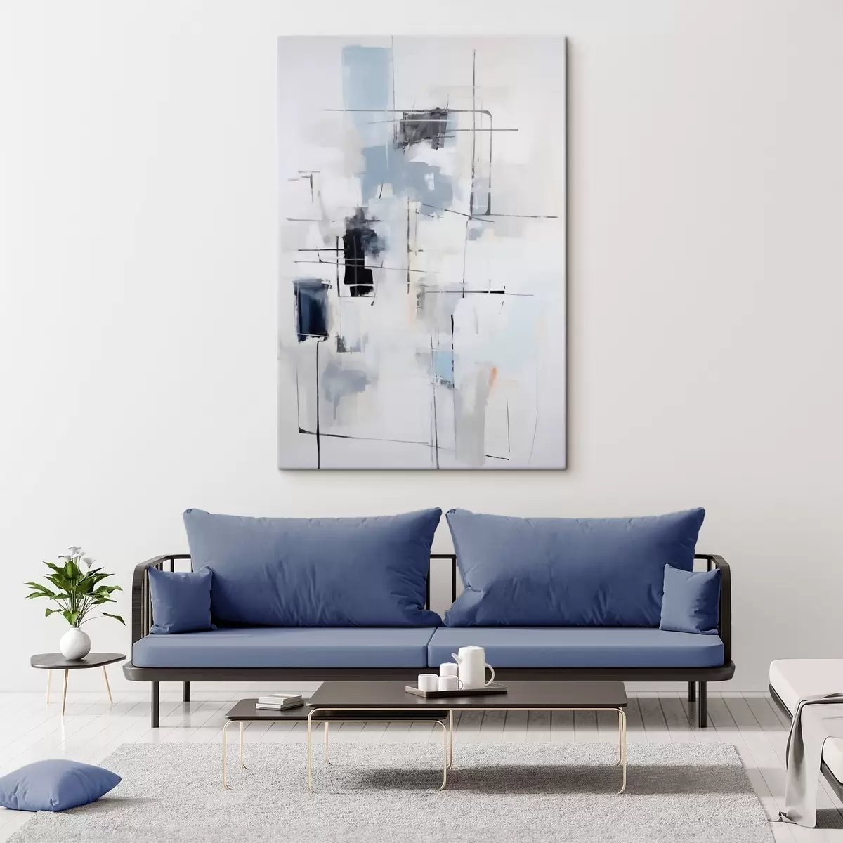 wall murals Chaotic abstraction, imitation of painting s51127