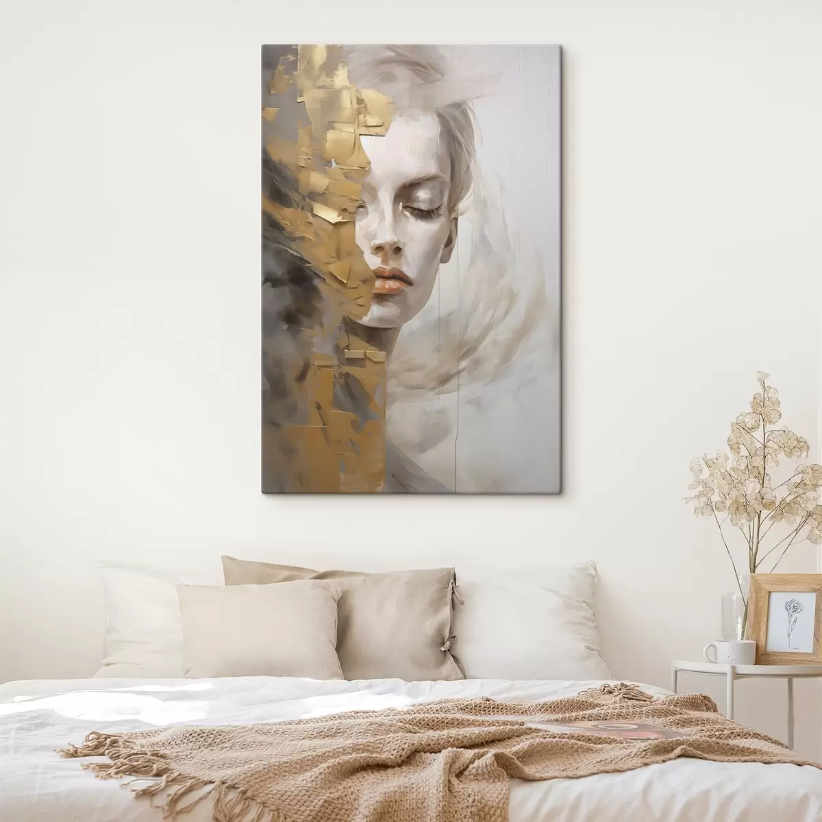 wall murals Abstract portrait, imitation of a painting s51129