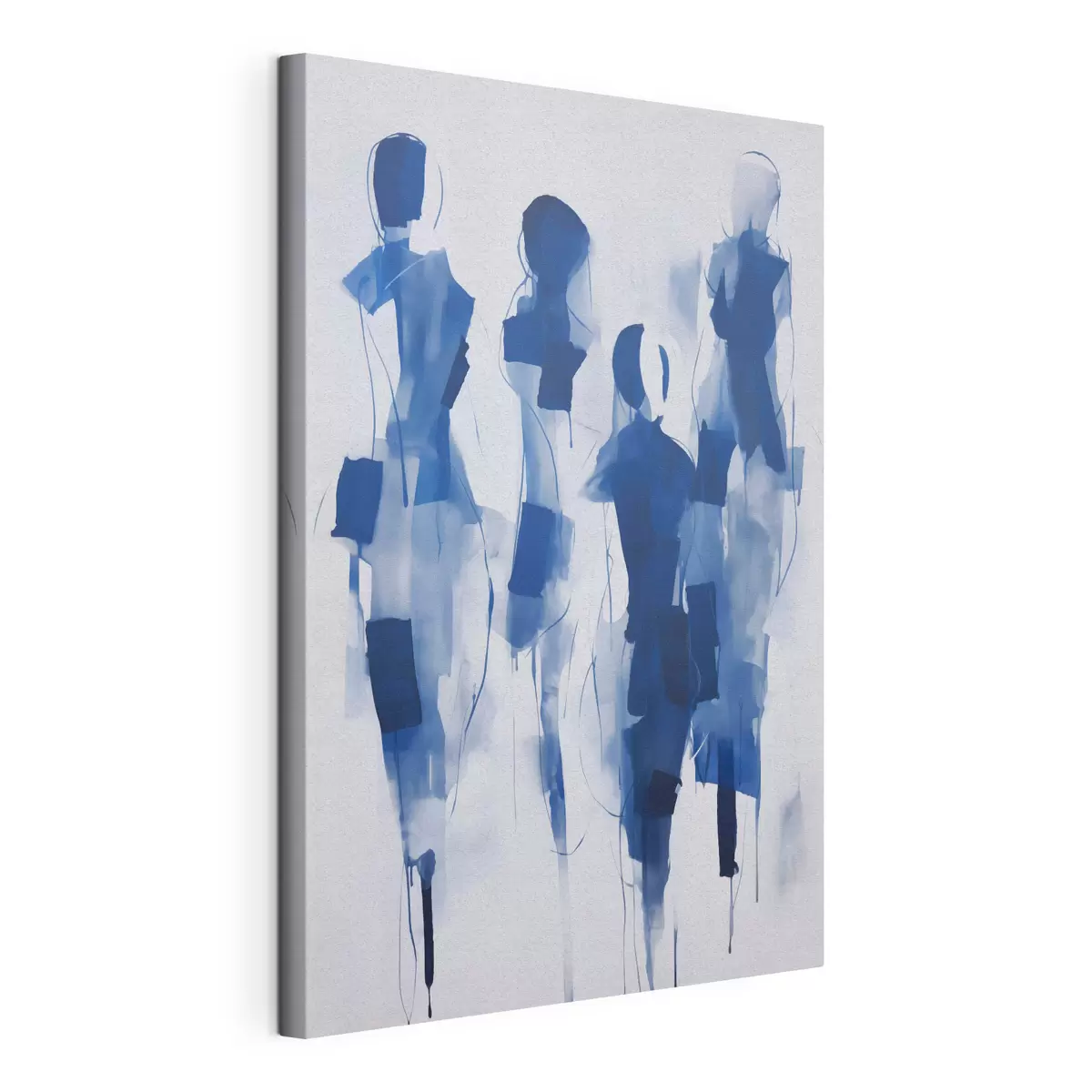 wall murals Abstract silhouettes, imitation of painting s51131