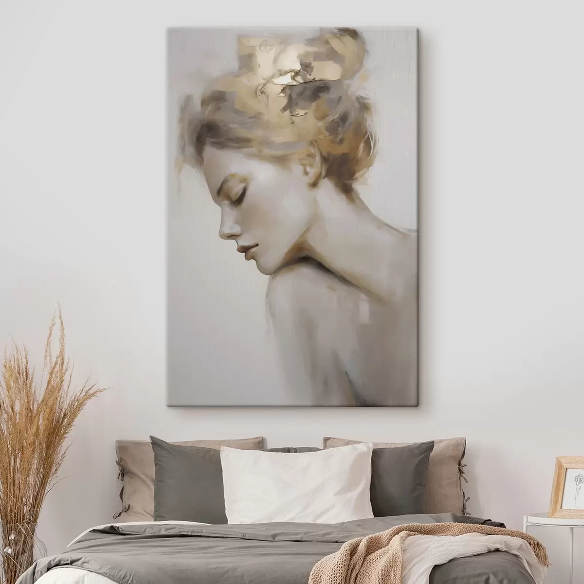 wall murals Portrait of a girl with her eyes closed s51133