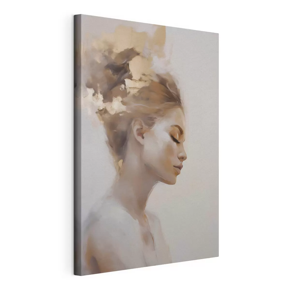 wall murals Profile portrait of a young woman s51134