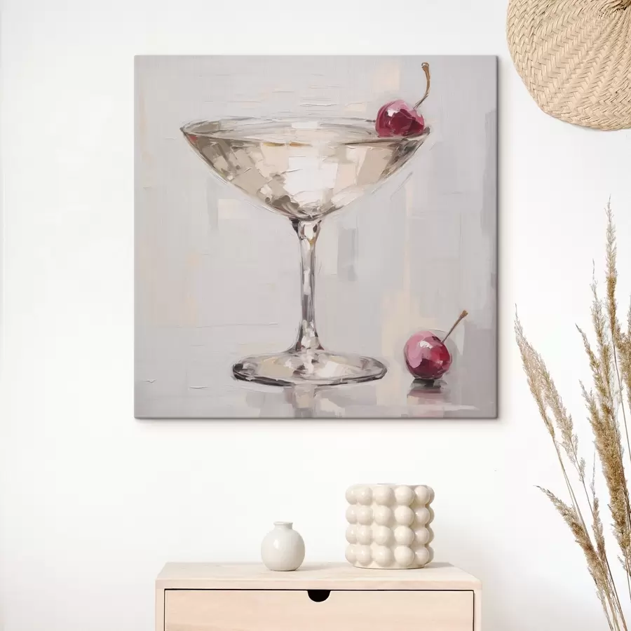 wall murals Cocktail, imitation of a painting s51137