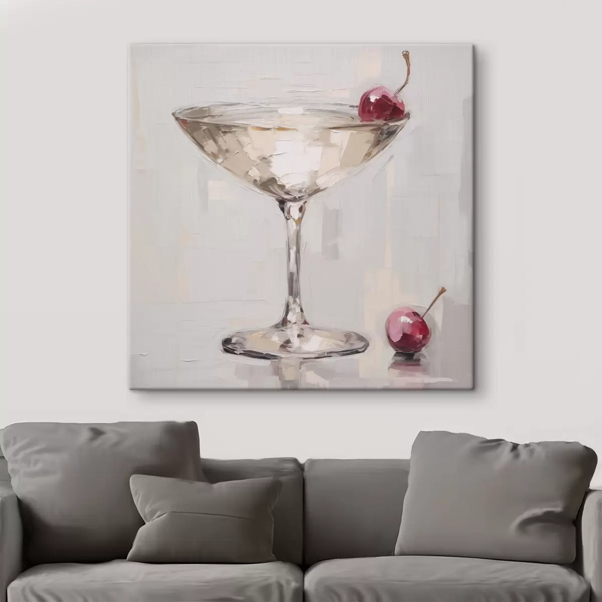 wall murals Cocktail, imitation of a painting s51137