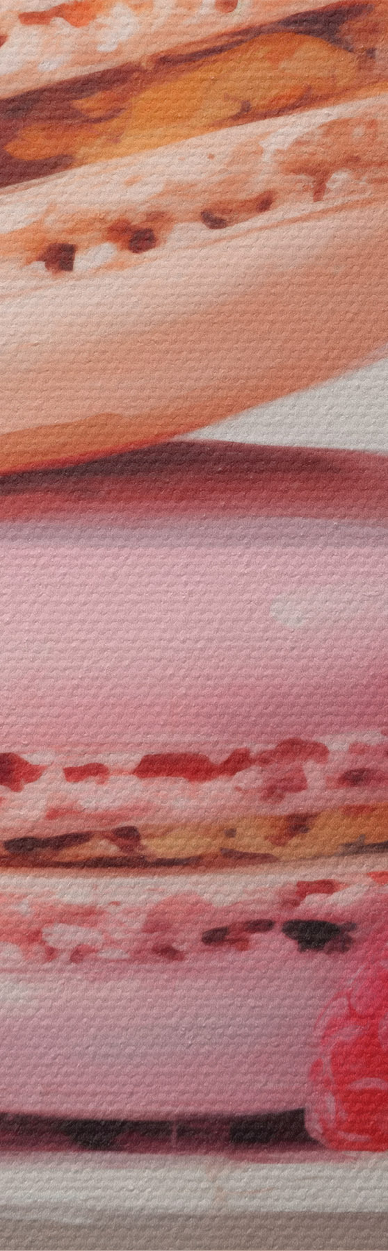 wall murals Macarons on a plate, in the style of a painting s51143