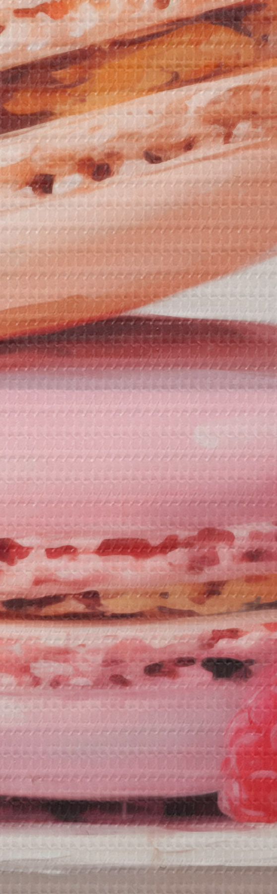 wall murals Macarons on a plate, in the style of a painting s51143