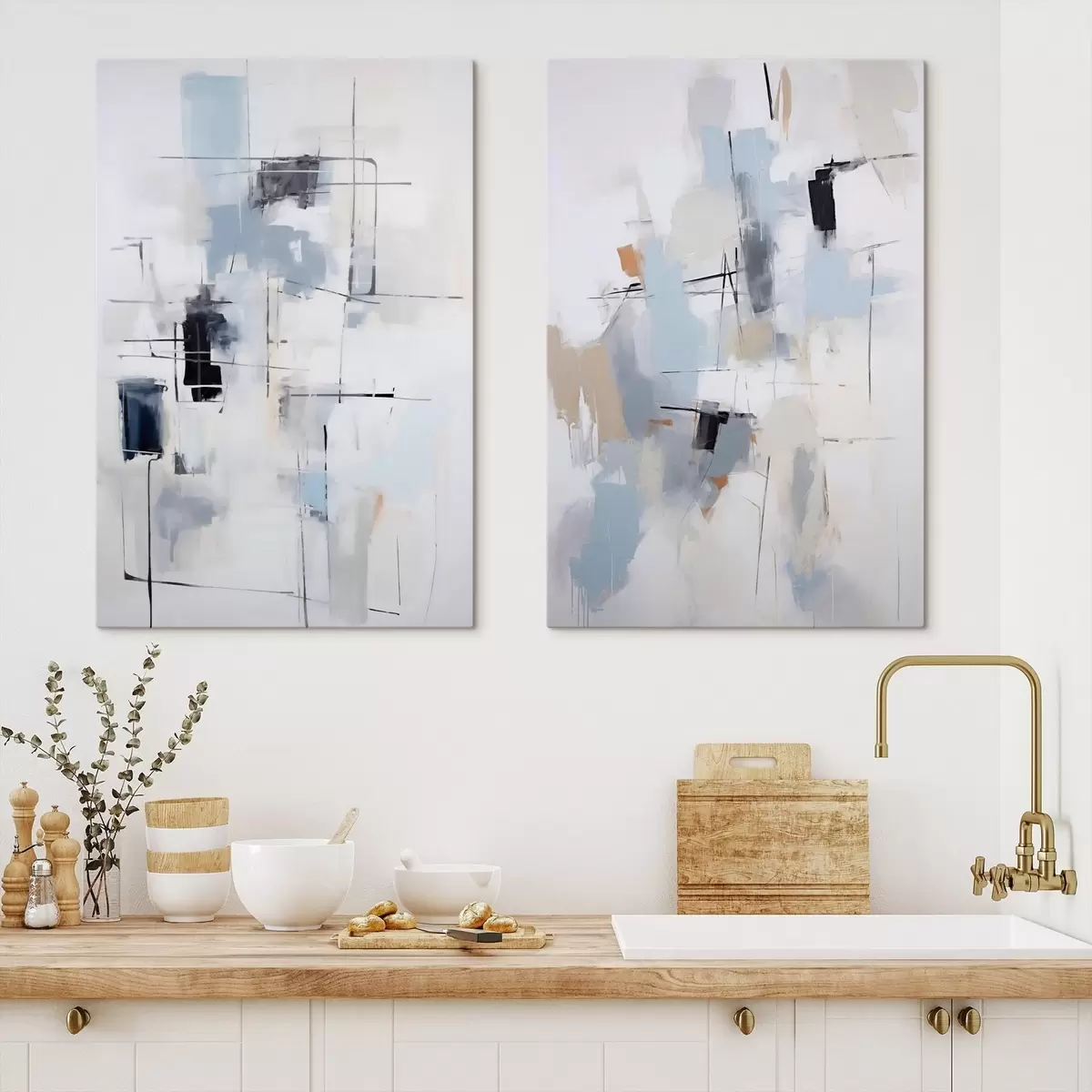wall murals Chaotic abstraction, imitation of painting m31095
