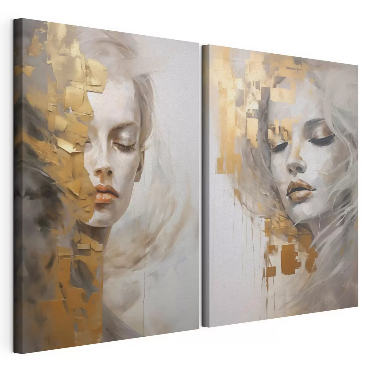 wall murals Abstract portrait, imitation of a painting m31096