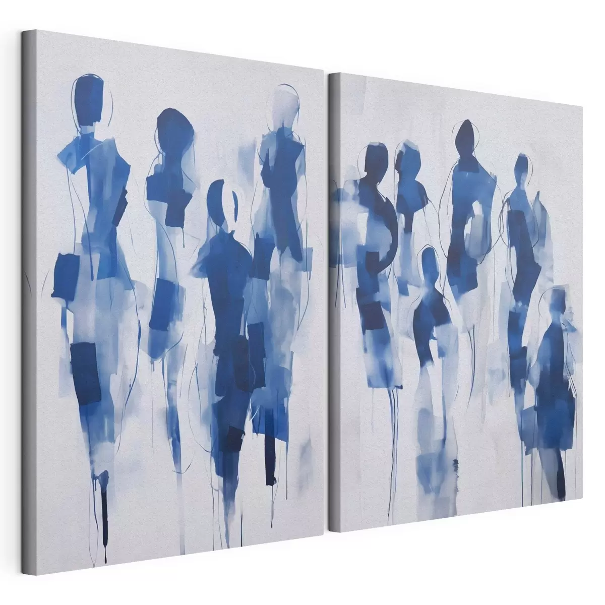 wall murals Abstract silhouettes, imitation of painting m31097
