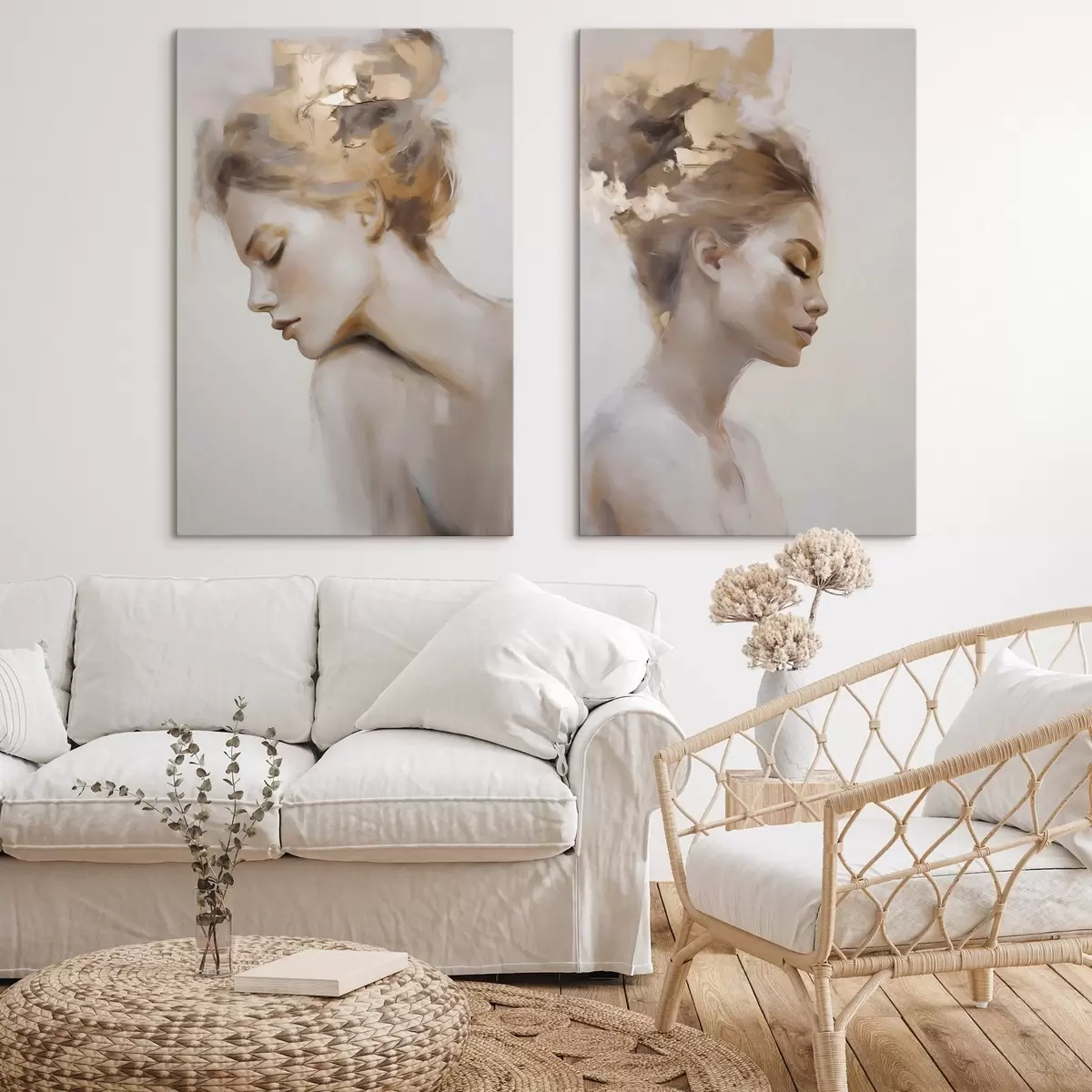 wall murals Portrait of a girl with her eyes closed m31098