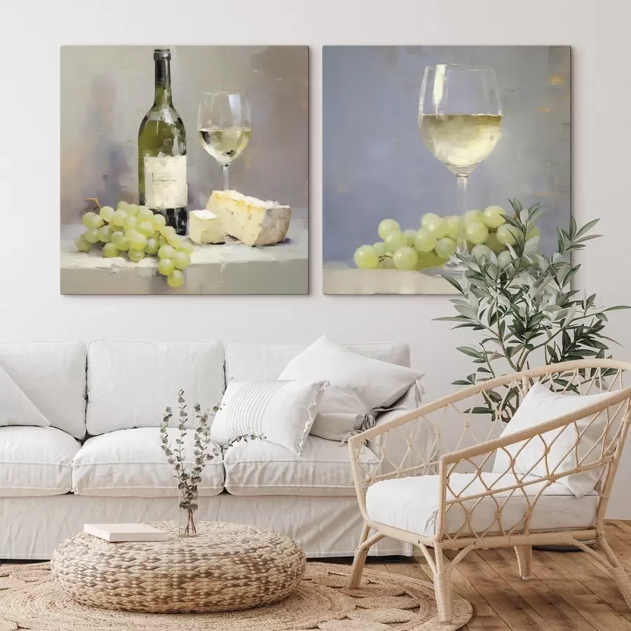murales Vino y uvas, una imitación de un cuadro m31099