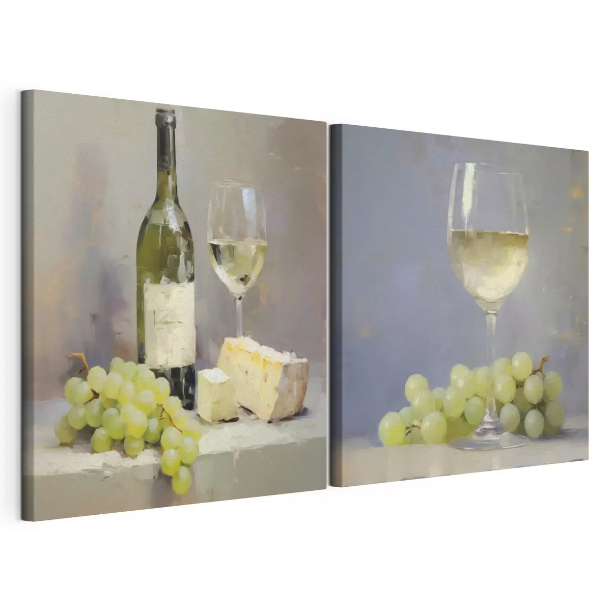 wall murals Wine and grapes, an imitation of a painting m31099