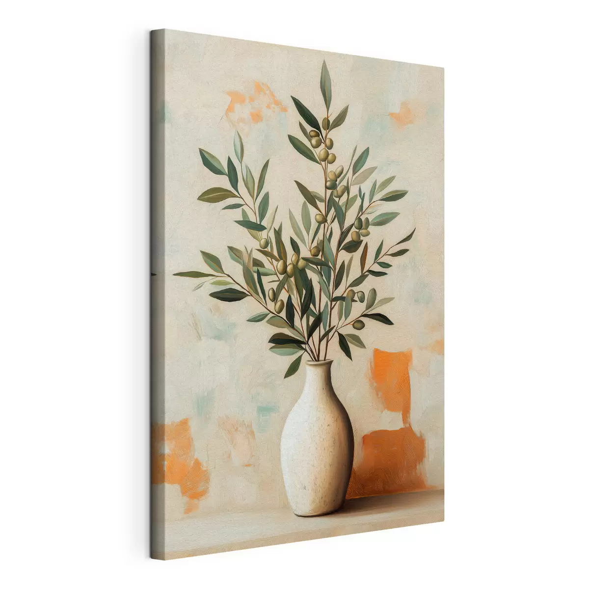 wall murals Olive Branches in a Vase s51047