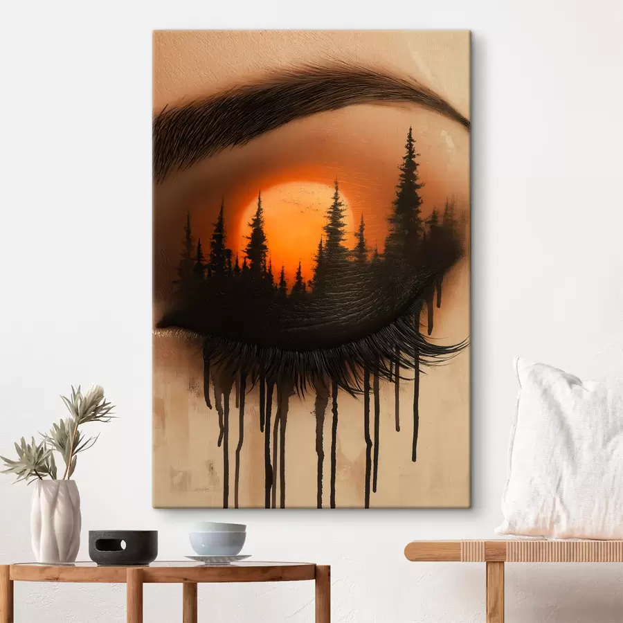 wall murals Sunset in Her Eyes s51048