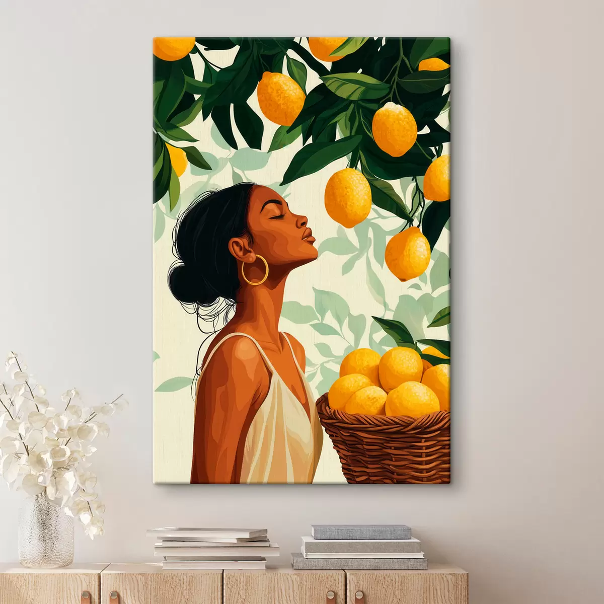 murales Una chica entre limones s51049