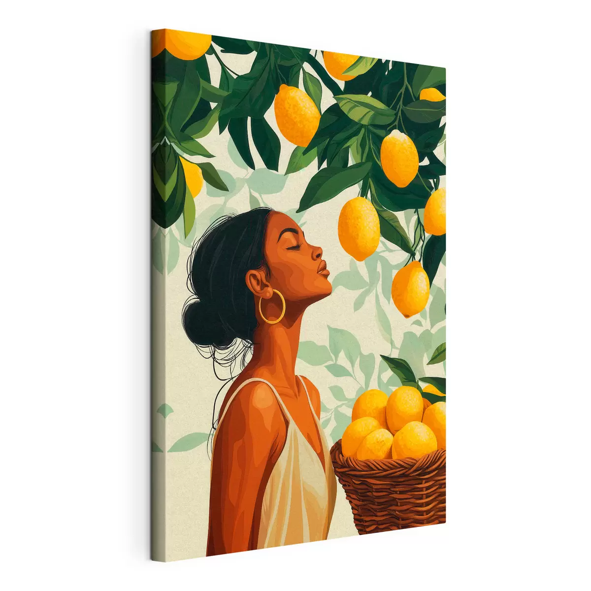 murales Una chica entre limones s51049