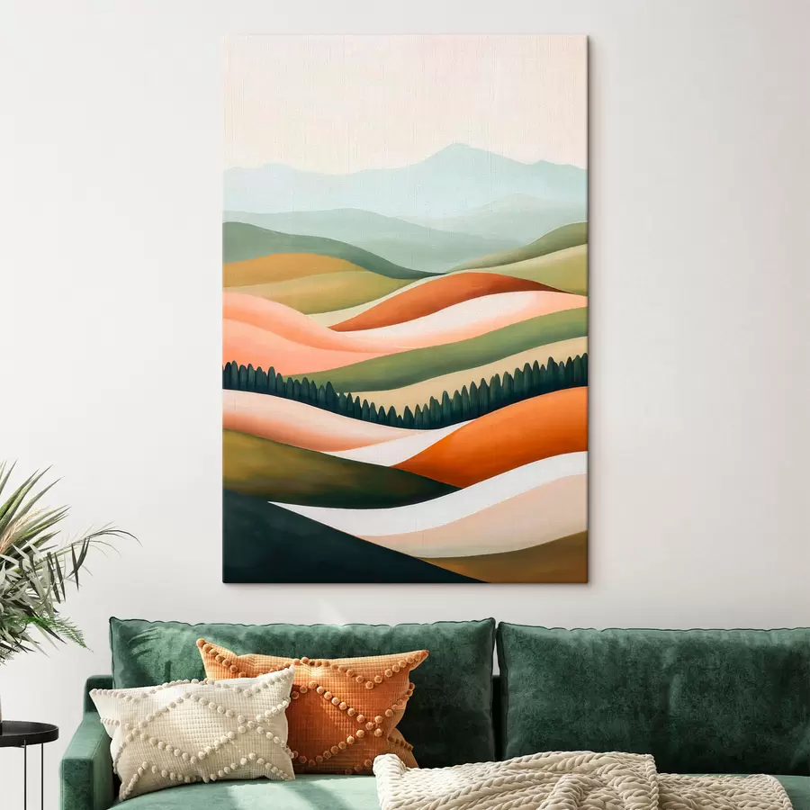 wall murals Colorful hills s51056