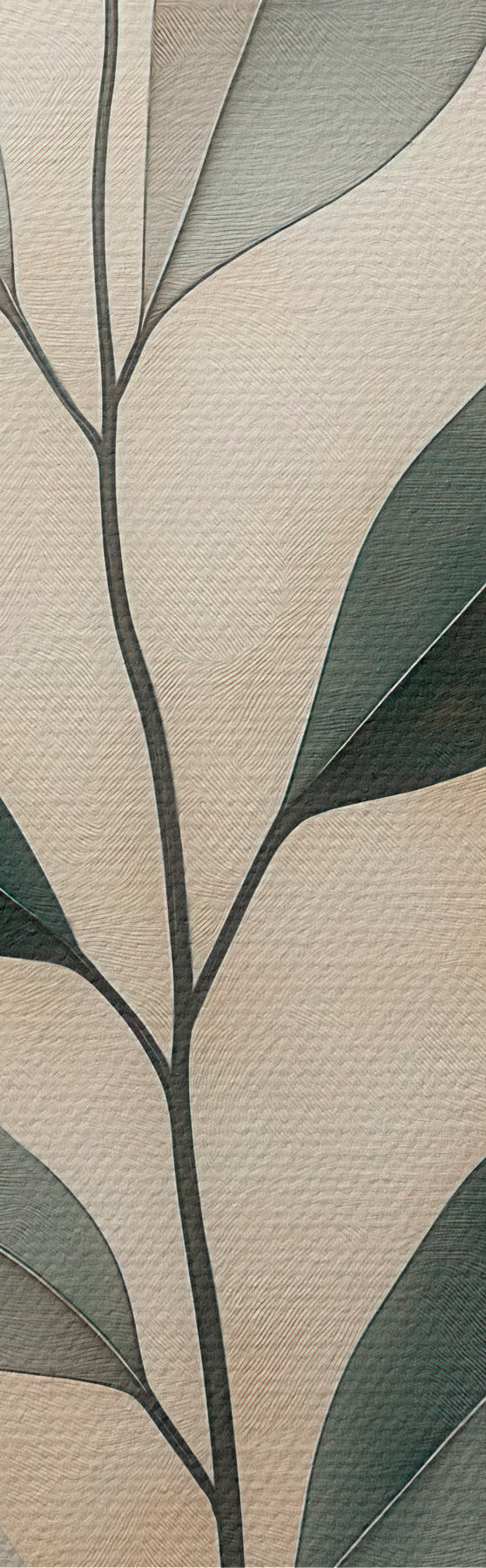 wall murals A branch with leaves s51060