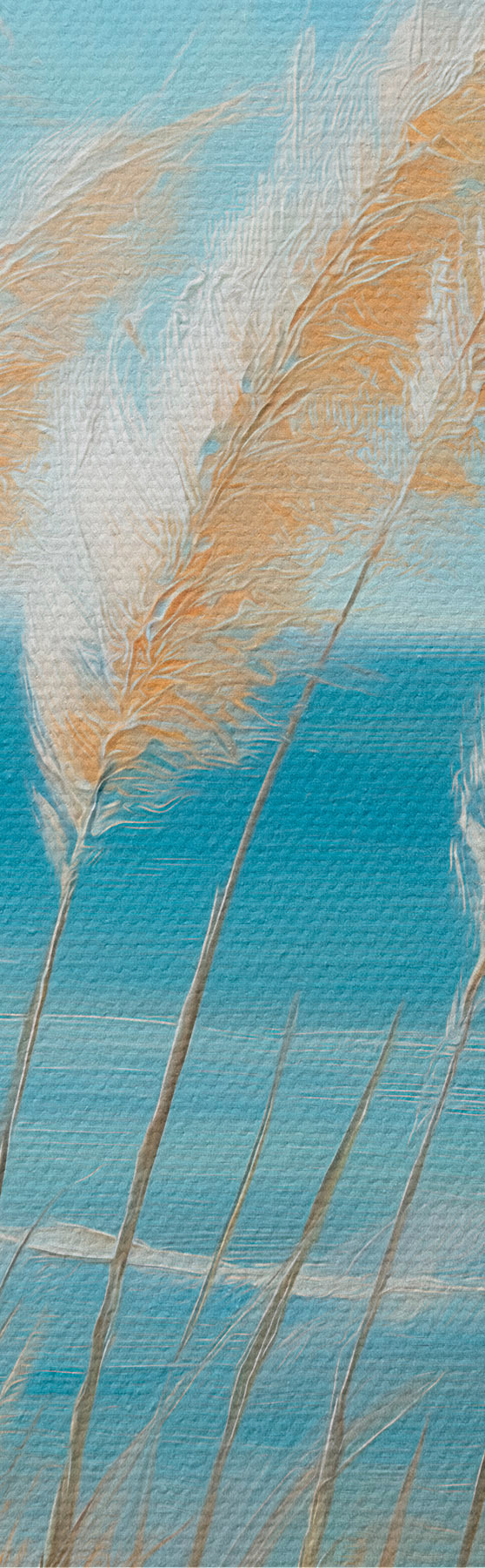 wall murals Ears of grain by the sea s51061