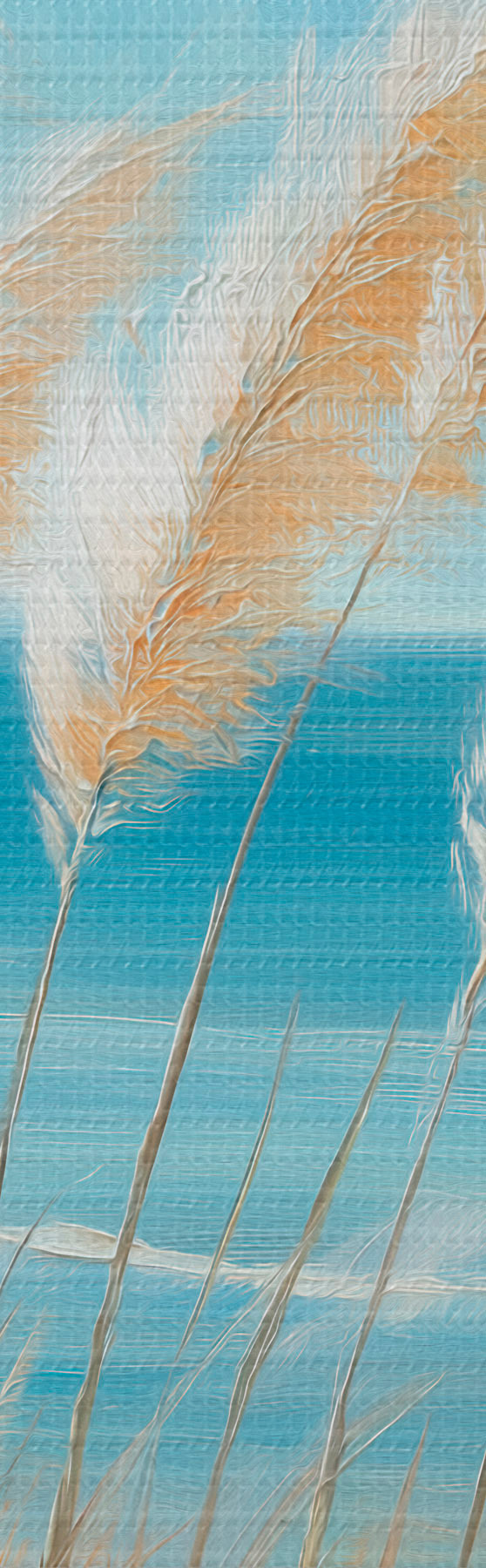 wall murals Ears of grain by the sea s51061