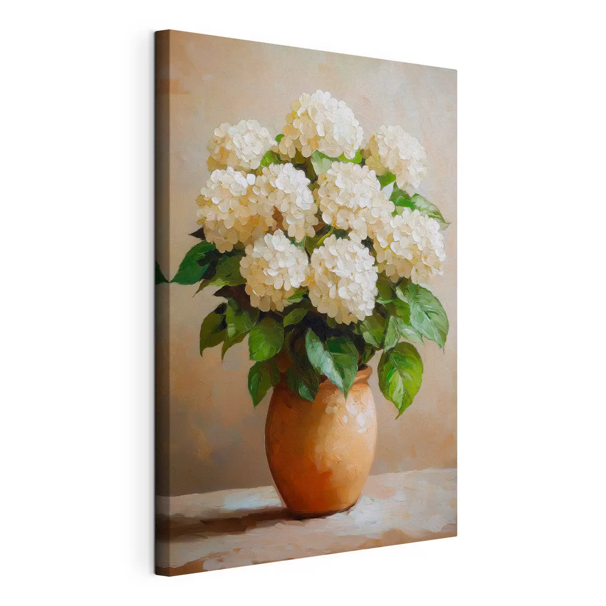 murales hortensias blancas s51062