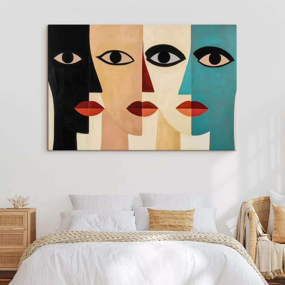 wall murals Abstract faces s51063