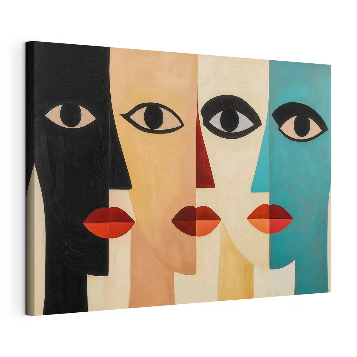 wall murals Abstract faces s51063
