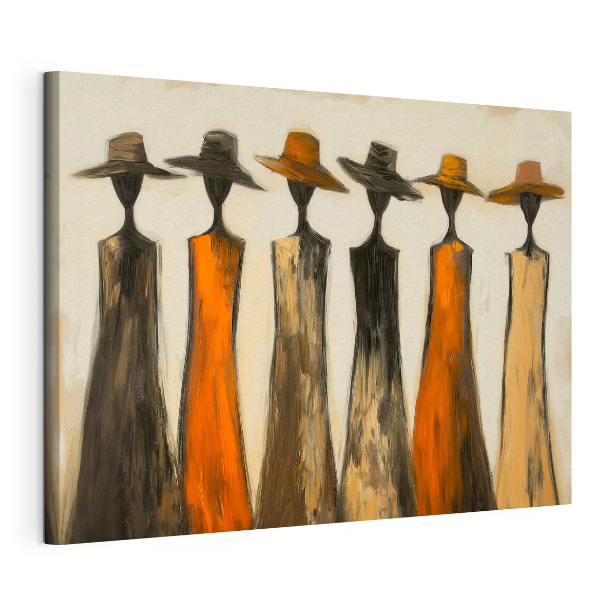 wall murals Silhouettes in Hats s51064