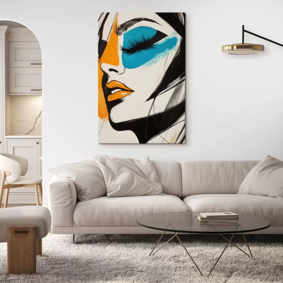 wall murals Faces in Paint s51065