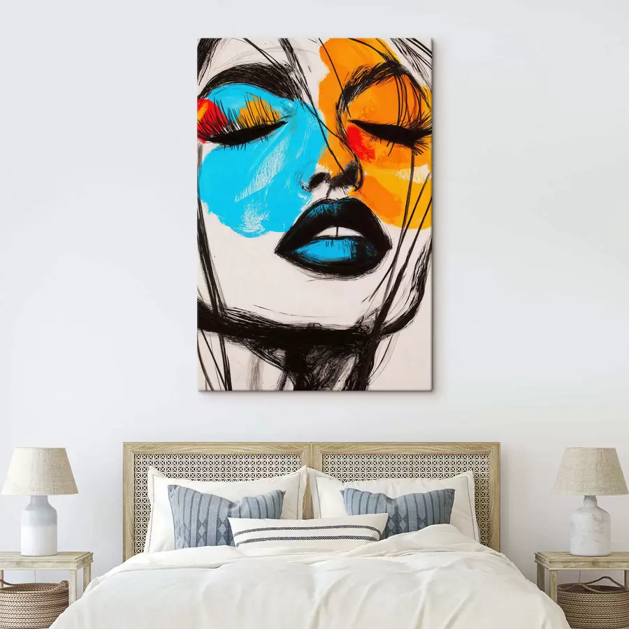 wall murals Faces in Paint s51066
