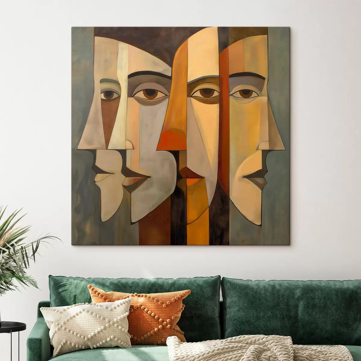 wall murals Abstract Faces s51067