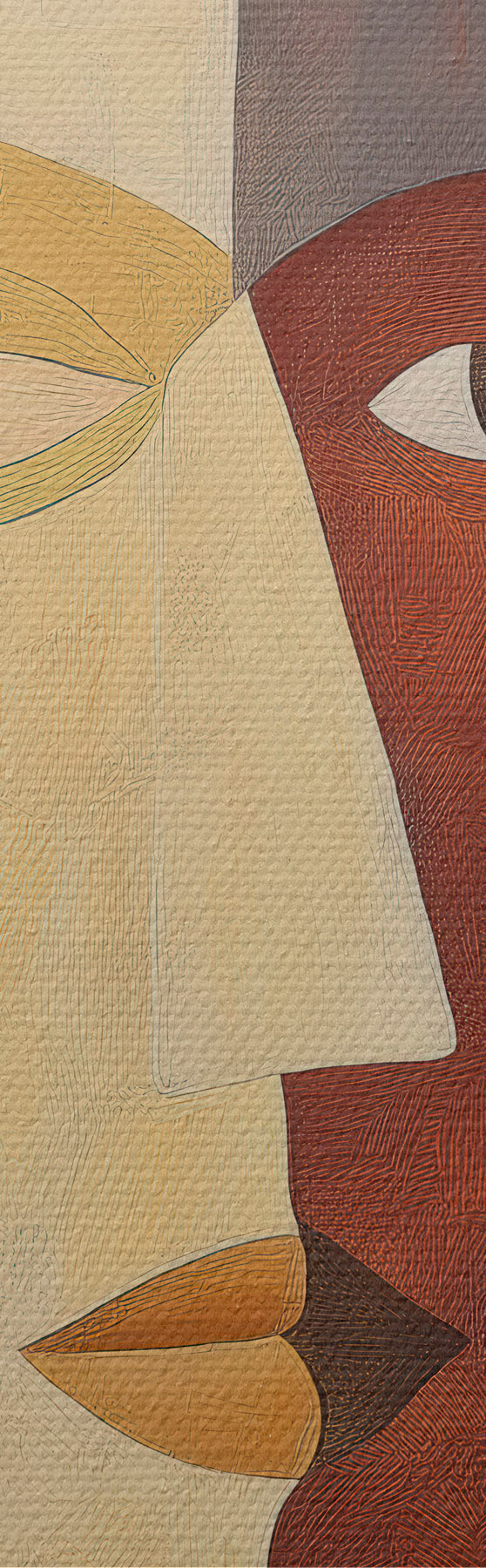 wall murals Abstract Faces s51068