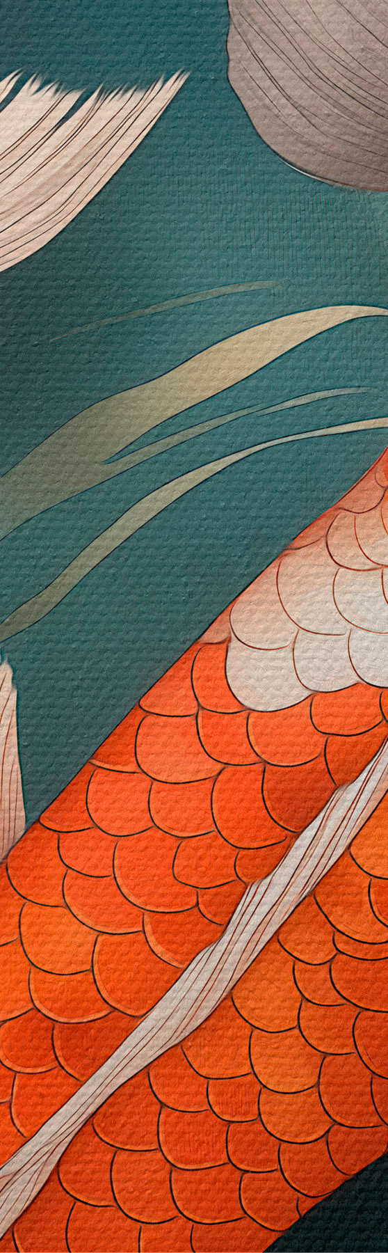 murales Koi orientales s51077