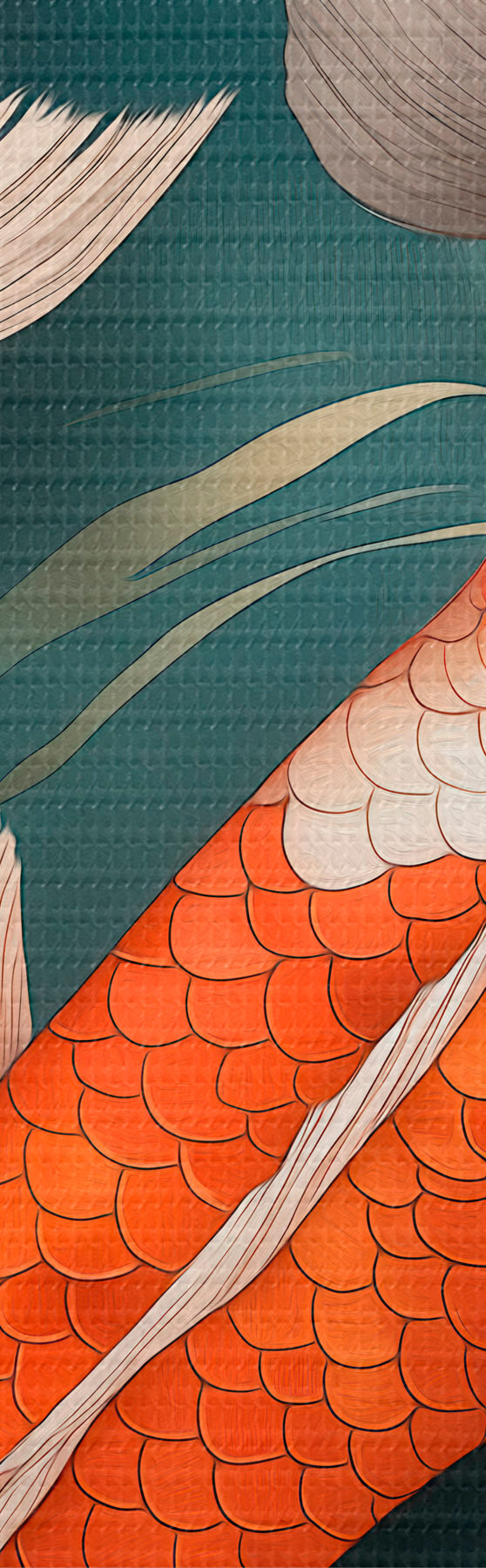 murales Koi orientales s51077