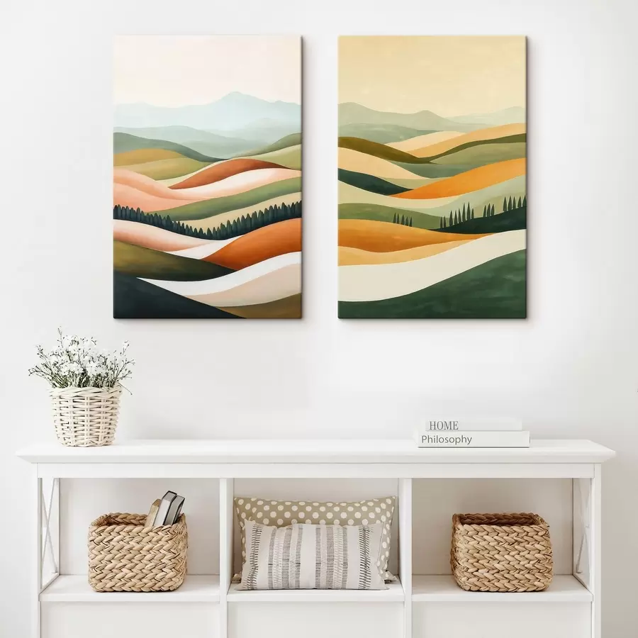 wall murals Abstract Colorful Mountains m31081