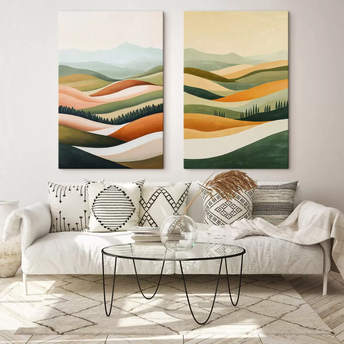 wall murals Abstract Colorful Mountains m31081