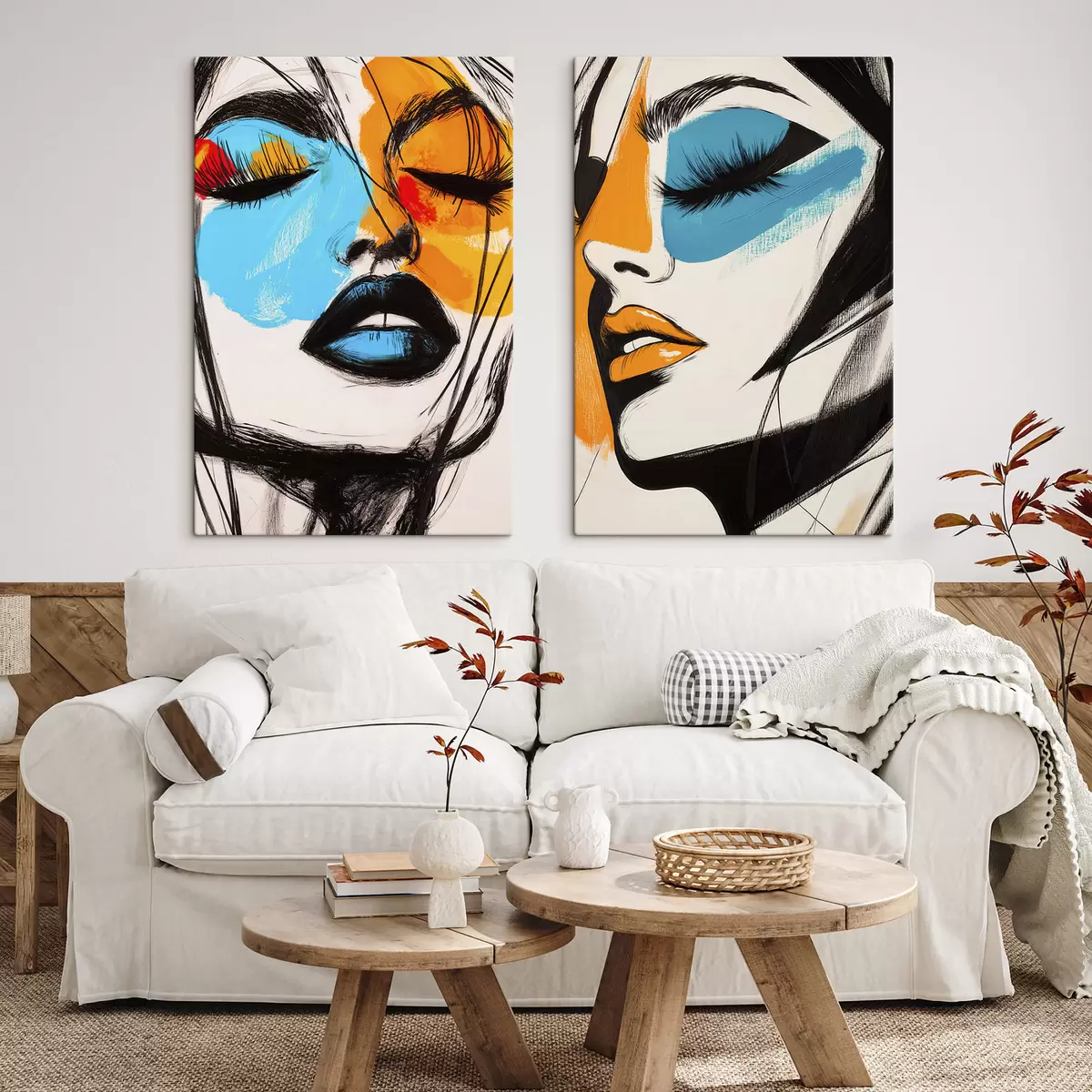 wall murals Faces in Paint m31083