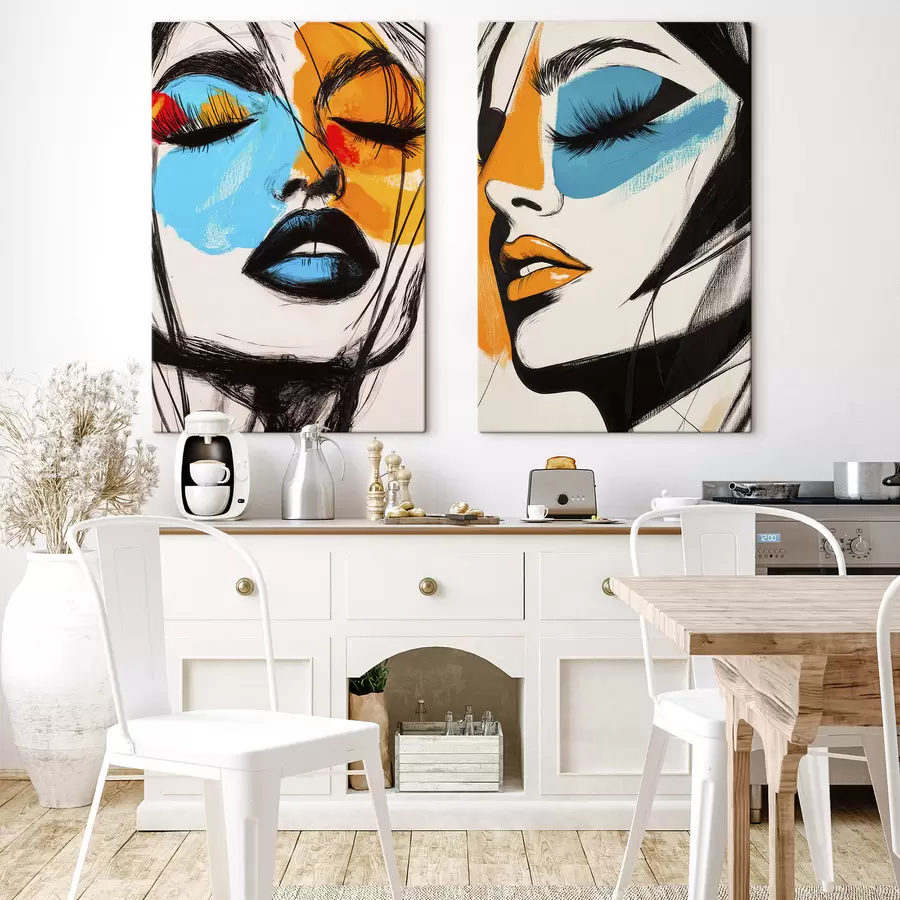 wall murals Faces in Paint m31083