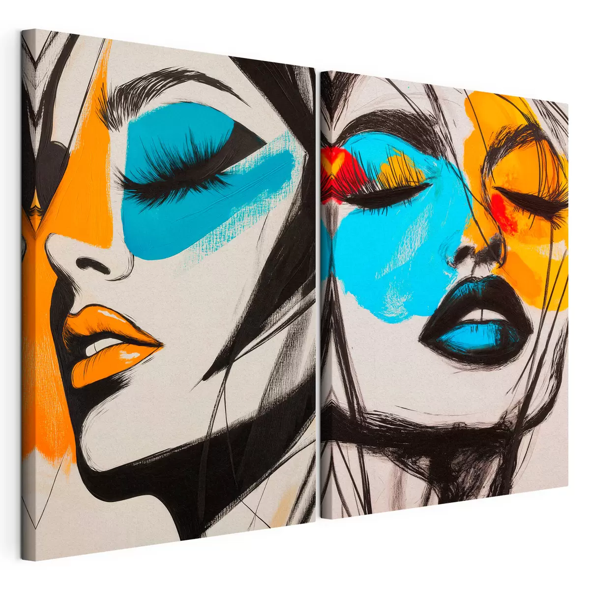 wall murals Faces in Paint m31083