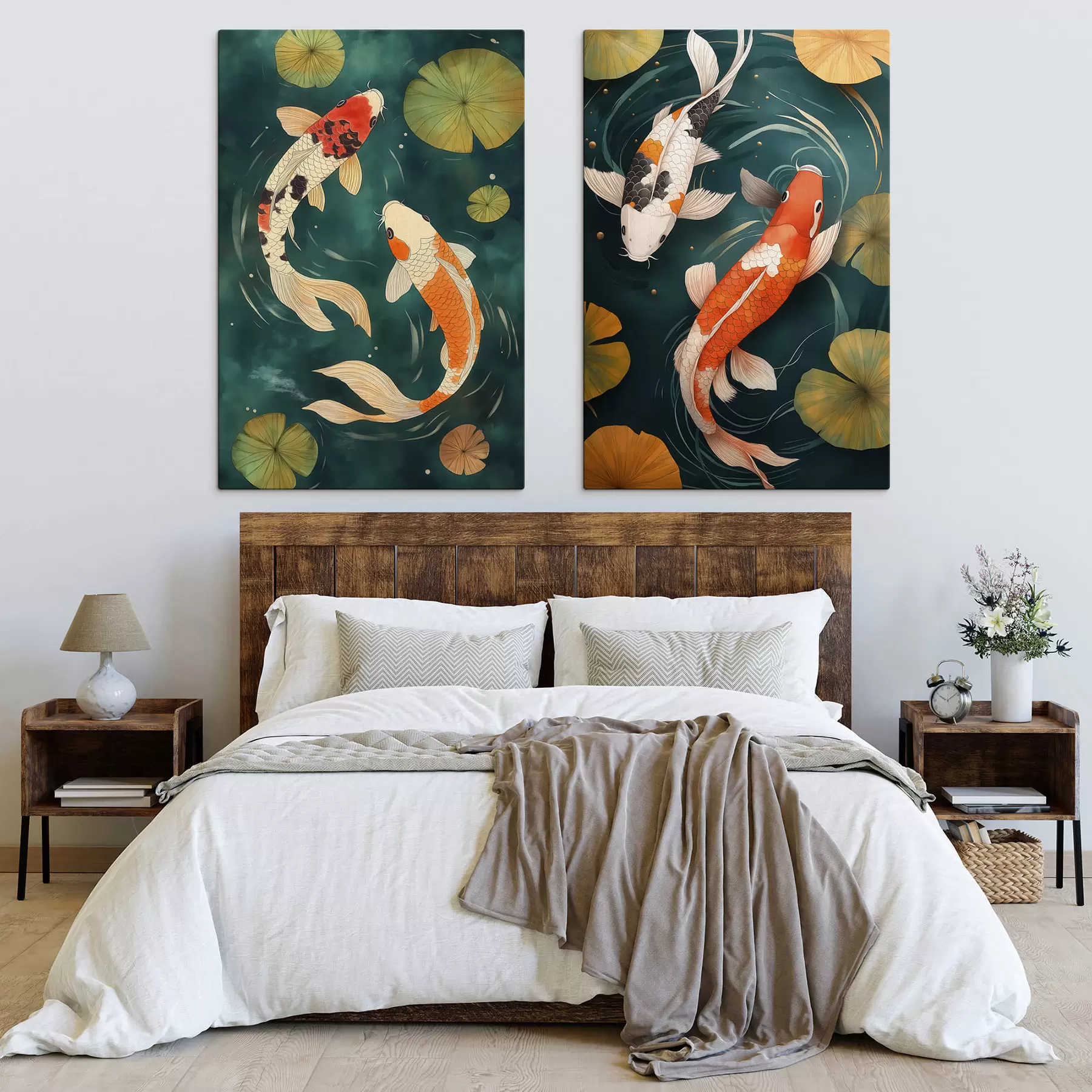 murales Koi orientales m31087