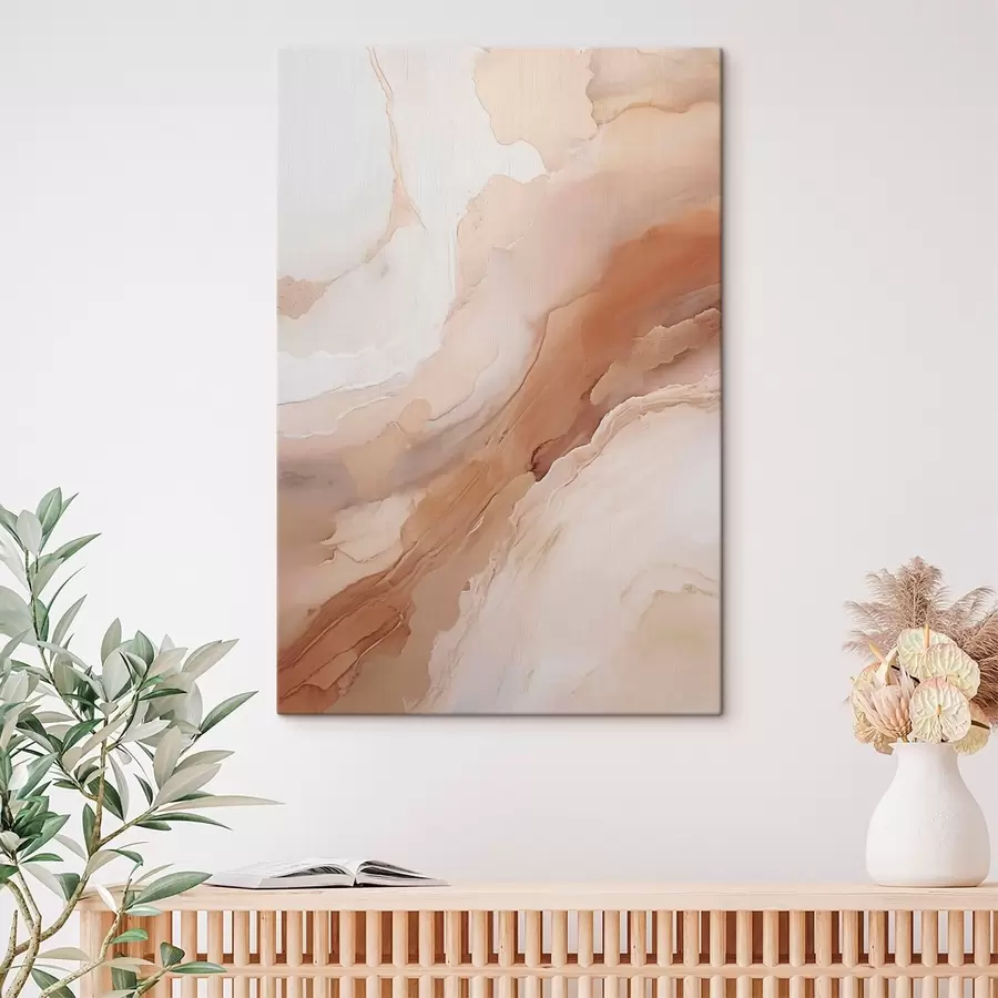 wall murals Beige Mother-of-Pearl Layers with Fine Texture s51084