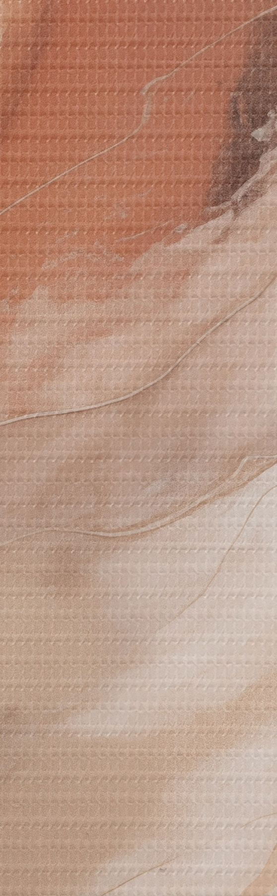 murales Olas de arte fluido en tonos terracota cálidos s51085