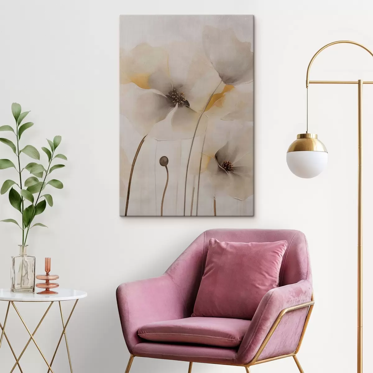 wall murals Delicate Poppies on Slender Stems s51089