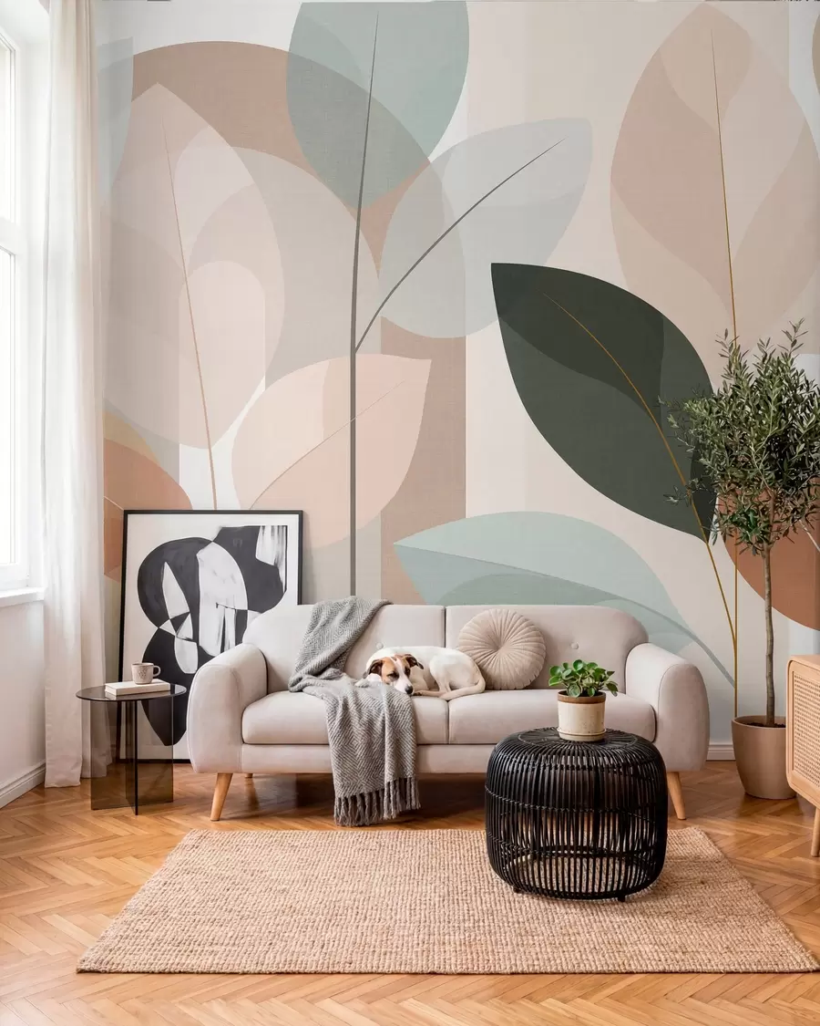 Wall Mural Photo Wallpaper Warmth in Every Leaf w05986