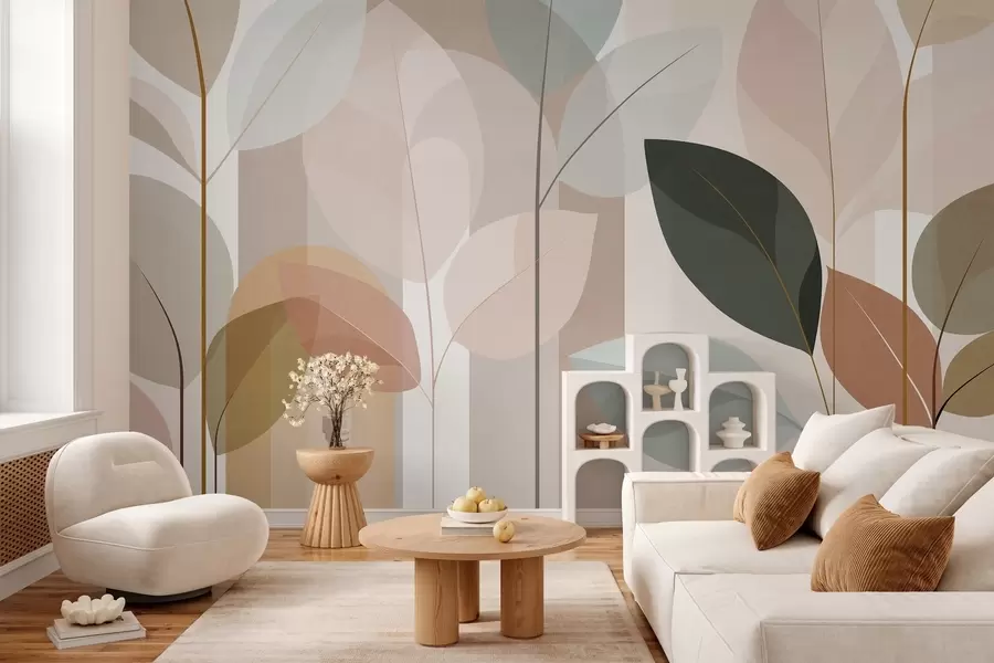 Wall Mural Photo Wallpaper Warmth in Every Leaf w05986