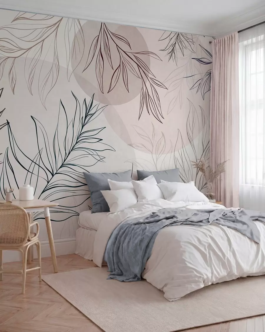 wall murals Leaves in a Daydream w10111