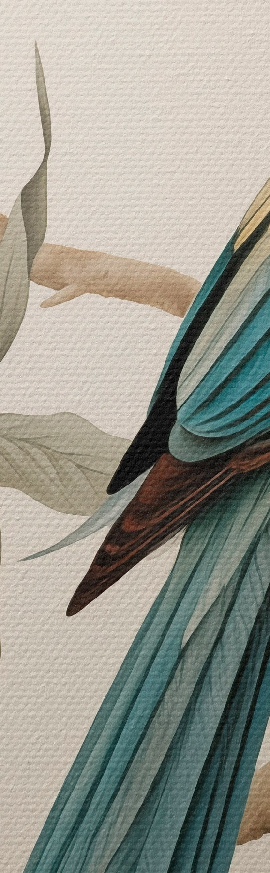 wall murals Tropical Parrot on a Blooming Branch s51094