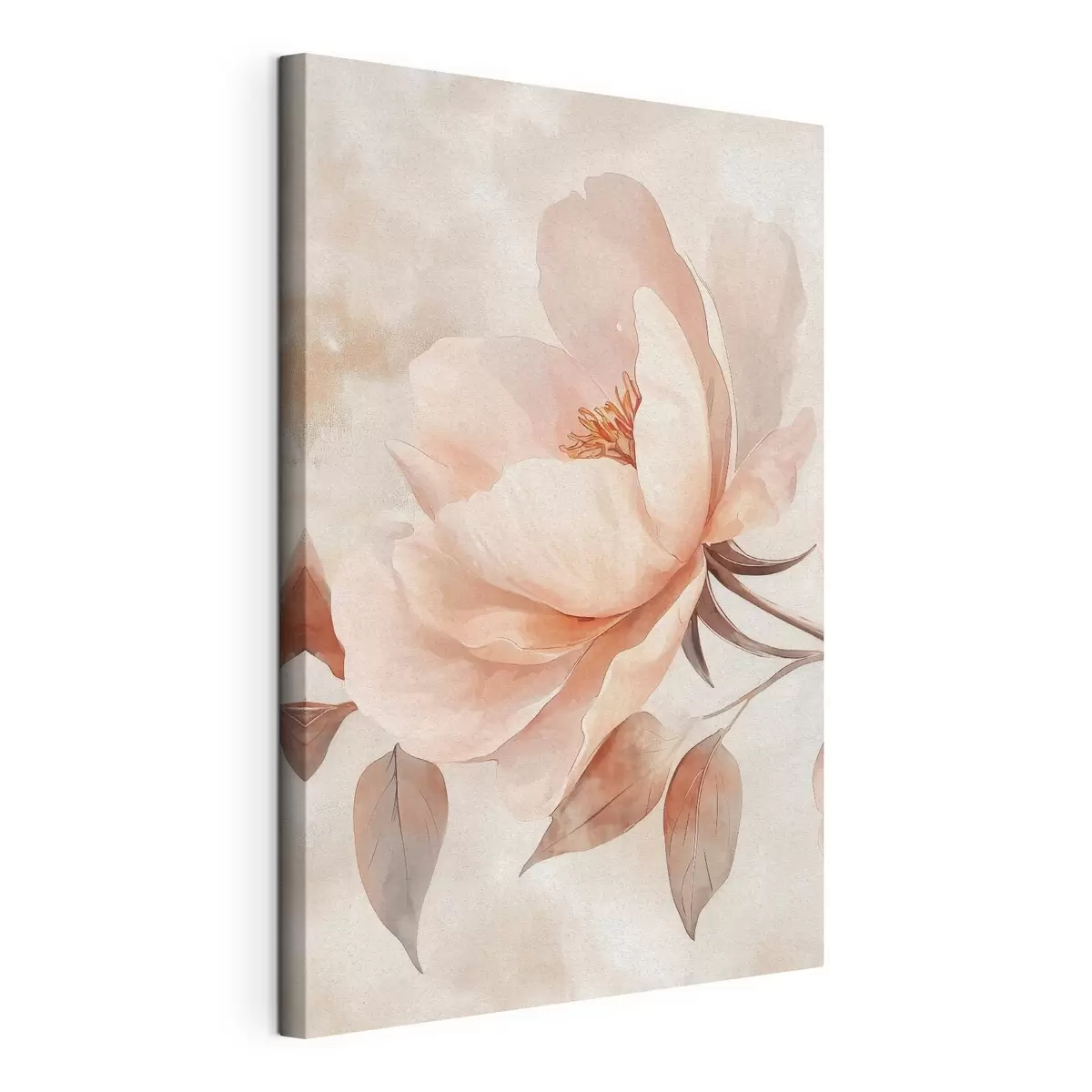 murales Flor en acuarela rosa-beige s51098