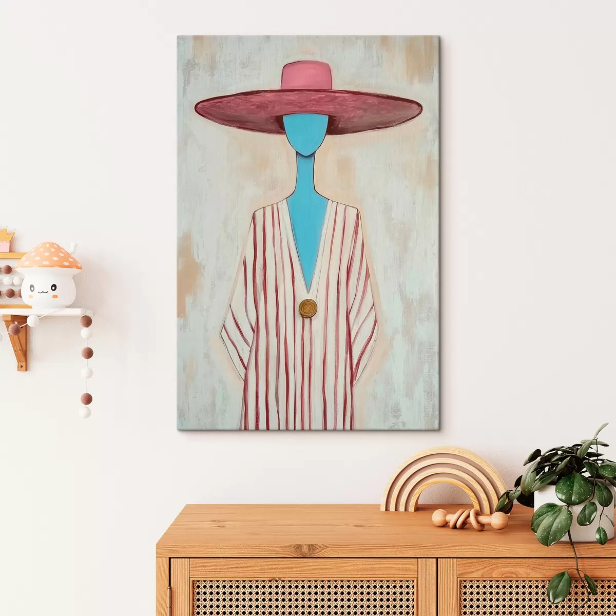 wall murals Painting Featuring an Abstract Female Figure s51152
