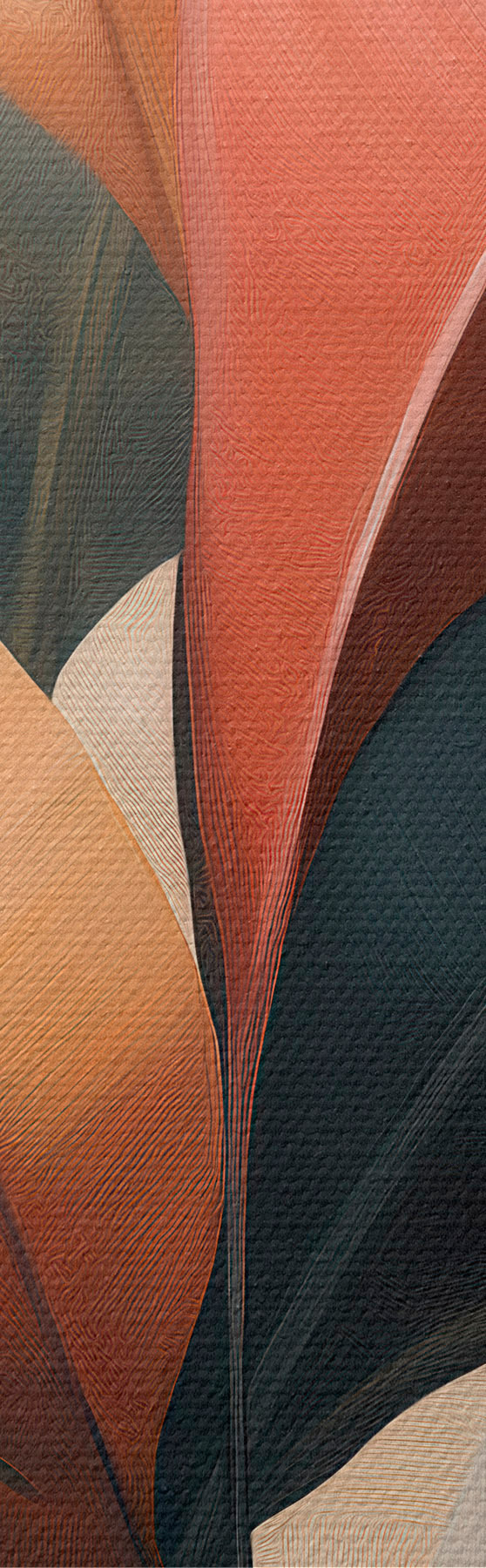 wall murals Abstract Leaves s51156